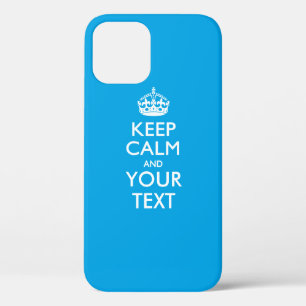 Funda Para iPhone 12 Pro Mantener la CALMA y el texto personalizados