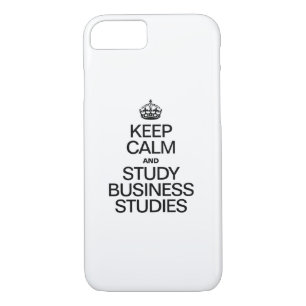 FUNDA PARA iPhone 8/7 MANTENER LA CALMA Y ESTUDIAR ESTUDIOS DE NEGOCIOS