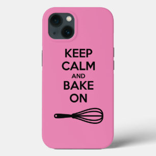 Funda Para iPhone 13 Mantener la calma y hornear en el estuche de teléf