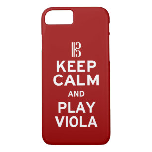 Funda Para iPhone 8/7 Mantener la calma y jugar a la viola