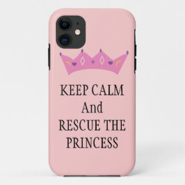 Funda Para iPhone 11 Mantener la calma y rescatar a la princesa