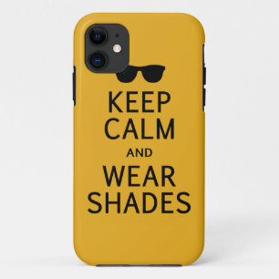 Funda Para iPhone 11 Mantener la calma y usar sombras de iPhone 5 funda