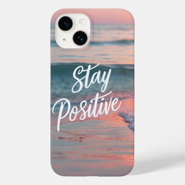 Funda De Case-Mate Para iPhone Mantener positivo (Reverso )