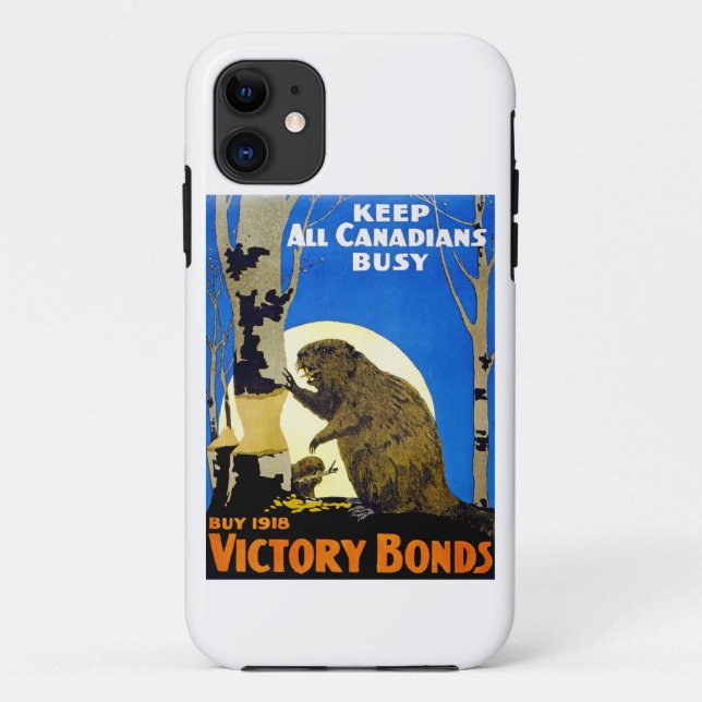 Funda De Case-Mate Para iPhone Mantener todos los canadienses ocupados (Reverso)