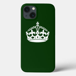 title_seo2 Mantener tranquilo símbolo de la corona en verde f