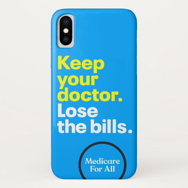 Funda De Case-Mate Para iPhone Mantenga a su médica. Pierde las cuentas. MEDICARE (Reverso)