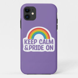 Funda Para iPhone 11 Mantenga la calma y el orgullo | Mes del orgullo g