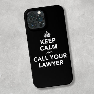 Funda Para iPhone XS Mantenga la calma y llame a su abogado