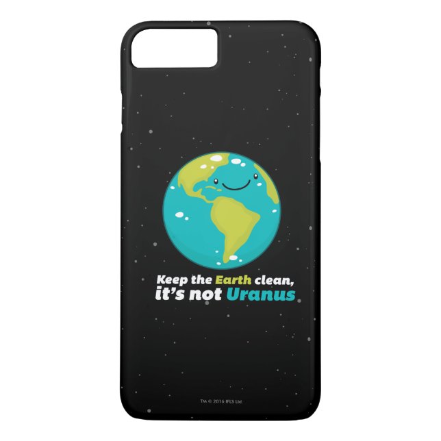 Funda De Case-Mate Para iPhone Mantenga la tierra limpia (Reverso)