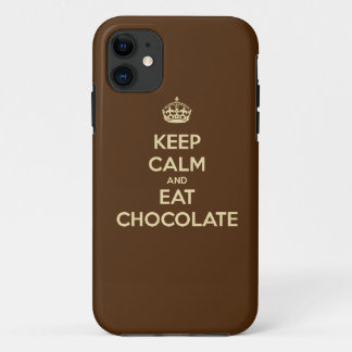 Funda Para iPhone 11 Mantenga tranquilo y coma la caja del iPhone 5 del