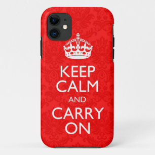 Funda Para iPhone 11 Mantenga tranquilo y continúe el iPhone del