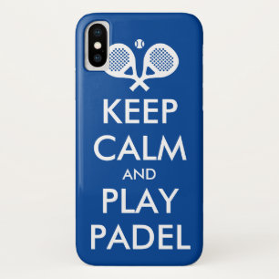 Funda Para iPhone X Mantengan la calma y jueguen padel tenis iPhone X