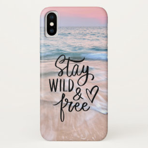 Funda Para iPhone X Manténganse Altos Y Libres Cita fotográfica de p
