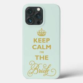 Funda Para iPhone 13 Pro Manténganse tranquilos, soy el Boda gracioso de Br