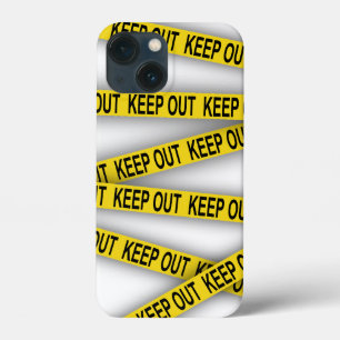 Funda Para iPhone 13 Mini Manténgase alejado y no cruce la cinta de la polic