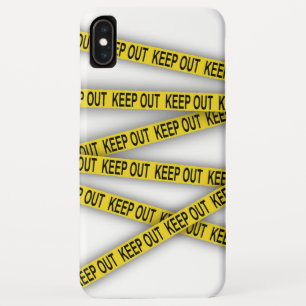 Funda Para iPhone XS Max Manténgase alejado y no cruce la cinta de la polic