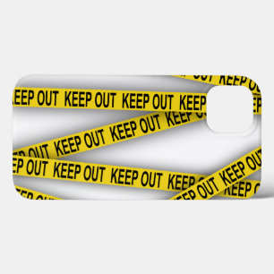 Funda Para iPhone 13 Manténgase alejado y no cruce la cinta de la polic