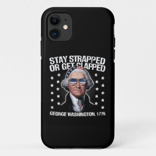 Funda Para iPhone 11 Manténgase Armado O Reciba Una Paliza George Washi