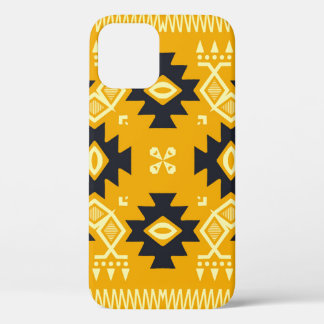 Funda Para iPhone 12 Mantequilla cuadrada, batik floral paisley.