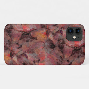 Funda Para iPhone 11 Mantiene los tonos rojos sobre fondo gris negro