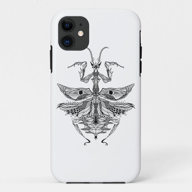 Funda De Case-Mate Para iPhone Mantis religiosa inspirada (Reverso)