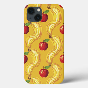 Funda Para iPhone 13 manzana con diseño de patrón amarillo iphone 13 fu