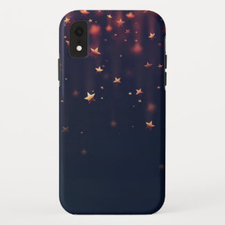 Funda Para iPhone XR Manzana golden Falling Estrellas