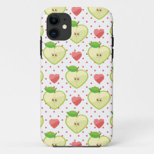 Funda Para iPhone 11 Manzanas del corazón con los lunares y los