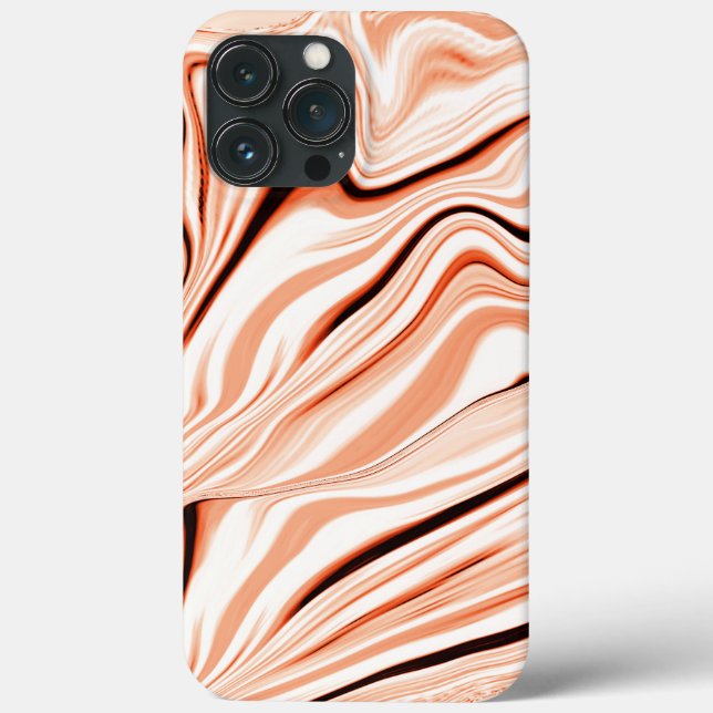 Funda De Case-Mate Para iPhone Manzanas en tonos beige, cilindro marrón curvo (Reverso )