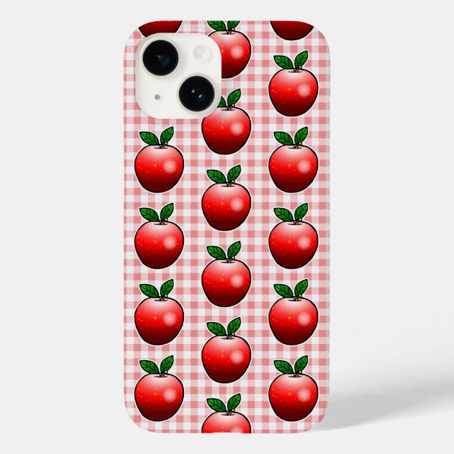Funda De Case-Mate Para iPhone Manzanas Rojas (Reverso )