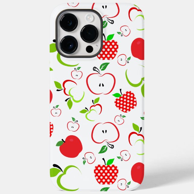 Funda De Case-Mate Para iPhone Manzanas rojas y verdes (Reverso )