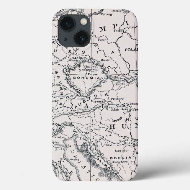 FUNDA DE Case-Mate PARA iPhone MAP: GERMANY AND AUSTRIA (Reverso)