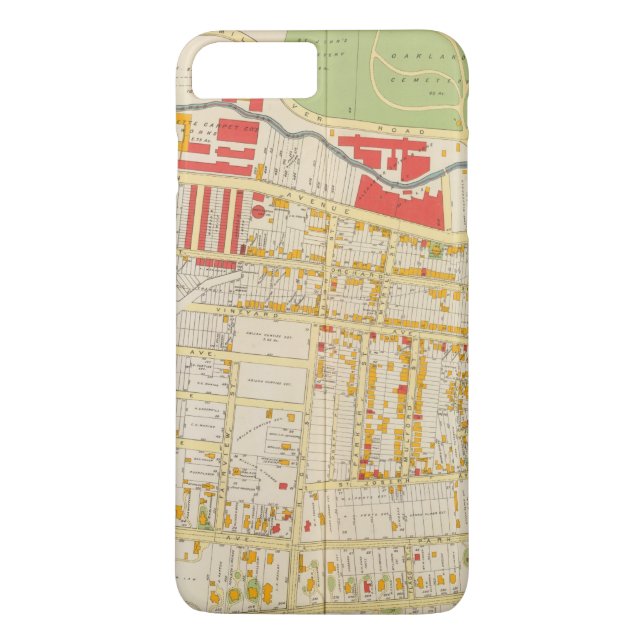 Funda De Case-Mate Para iPhone Mapa 2 del atlas de Yonkers (Reverso)