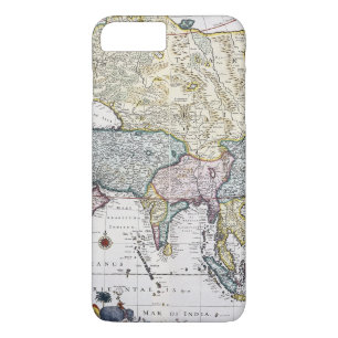 Funda Para iPhone 8 Plus/7 Plus Mapa antiguo de Asia el   1696