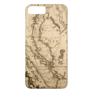 Funda Para iPhone 8 Plus/7 Plus Mapa antiguo de Asia sudoriental el 1687