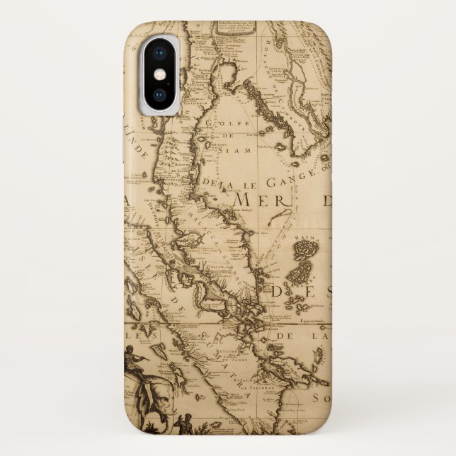 Funda De Case-Mate Para iPhone Mapa antiguo de Asia sudoriental el | 1687 (Reverso)