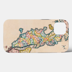 Funda Para iPhone 13 Mapa antiguo de Japón de siglos de antigüedad Circ
