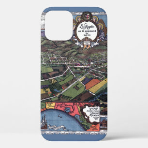 Funda Para iPhone 12 Mapa Antiguo de la Ciudad de Los Ángeles, Californ
