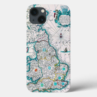 Funda Para iPhone 13 Mapa antiguo muy antiguo de Britannia