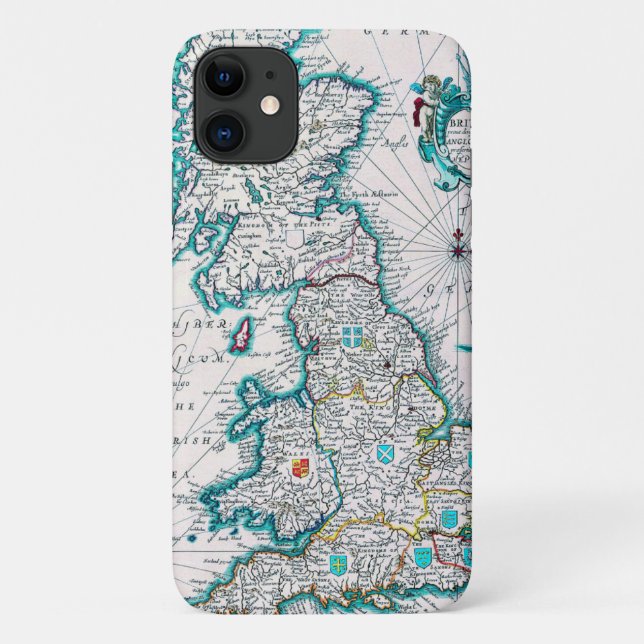 Funda De Case-Mate Para iPhone Mapa antiguo muy antiguo de Britannia (Reverso)