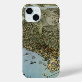 title_seo2 Mapa antiguo Vista aérea Ciudad de Seattle Washing