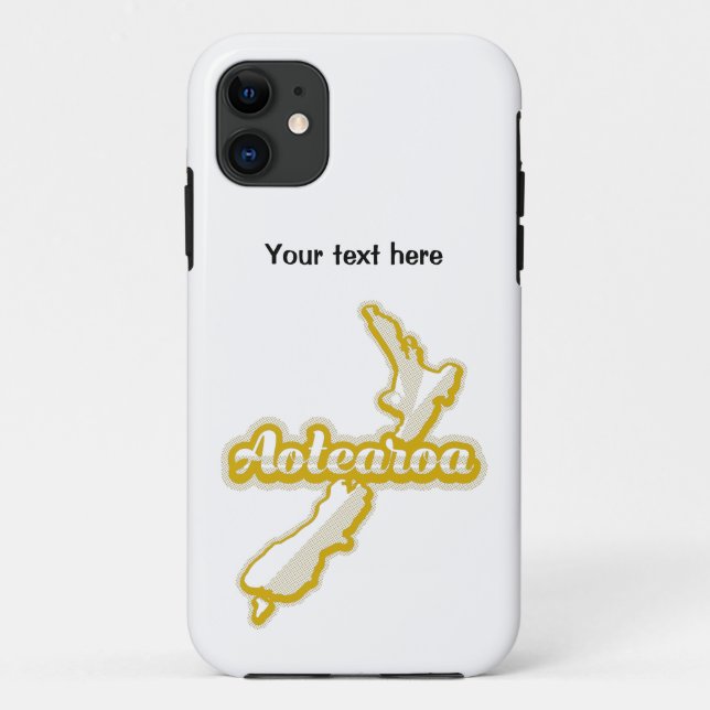 FUNDA DE Case-Mate PARA iPhone MAPA AOTEAROA NZ (Reverso)