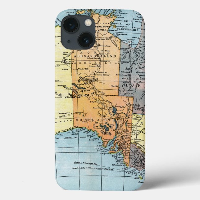 Funda De Case-Mate Para iPhone MAPA: AUSTRALIA, c1890 (Reverso)