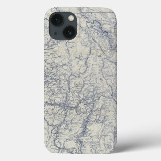 Funda Para iPhone 13 Mapa auto 2 de los rastros del funcionario 1925 de