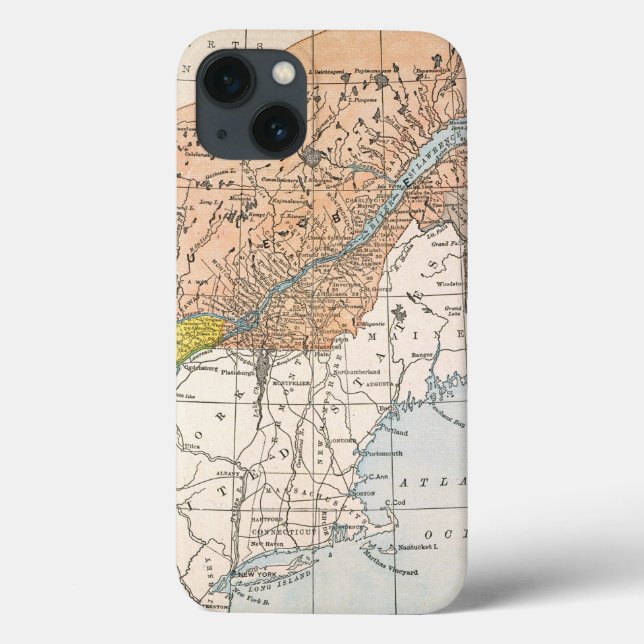 FUNDA DE Case-Mate PARA iPhone MAPA: CANADÁ DEL ESTE (Reverso)
