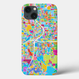 Funda Para iPhone 13 Mapa colorido de Atlanta