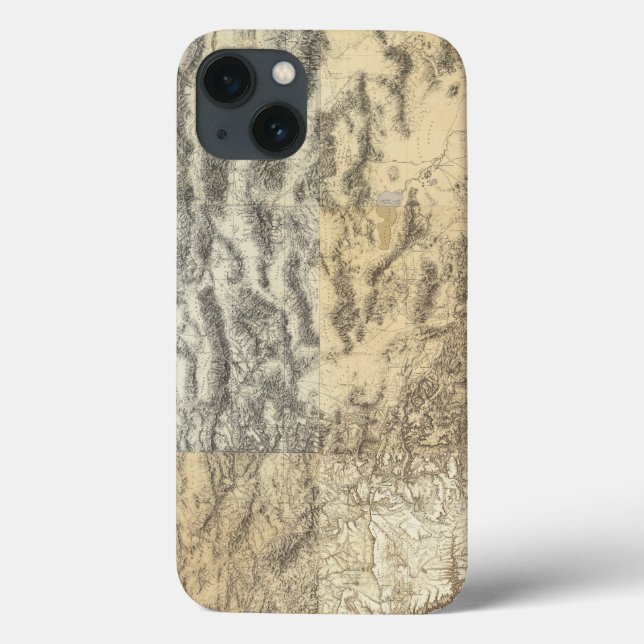 Funda De Case-Mate Para iPhone Mapa compuesto de Arizona, Nevada y Utah (Reverso)