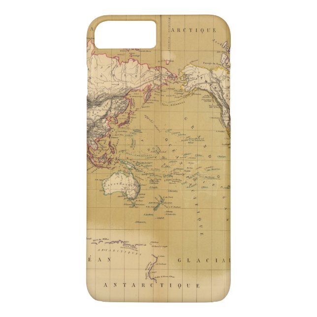 Funda De Case-Mate Para iPhone Mapa continental (Reverso)