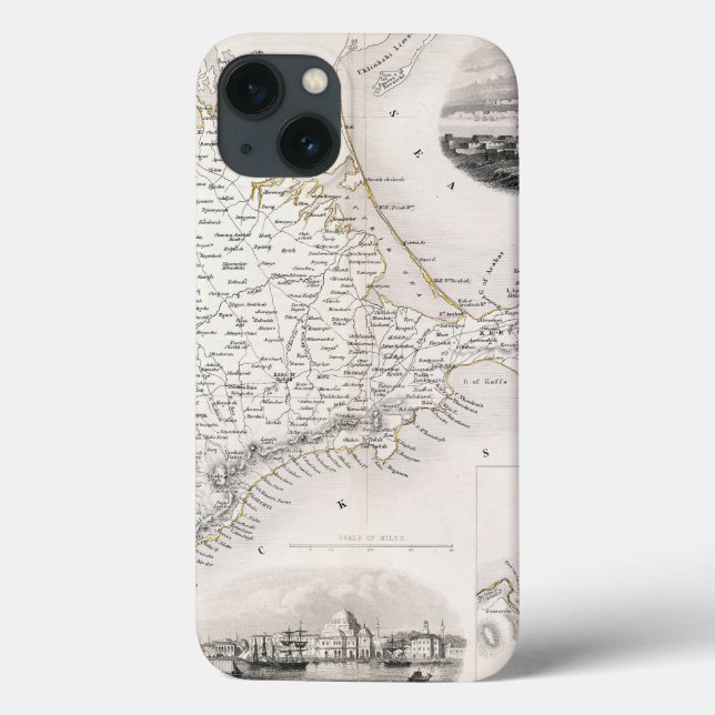 Funda De Case-Mate Para iPhone MAPA: CRIMEA, c1855 (Reverso)