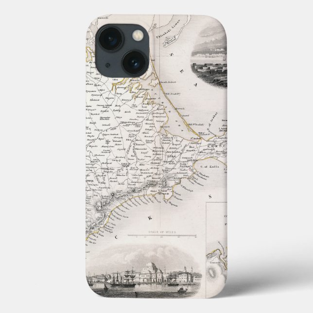 Funda De Case-Mate Para iPhone MAPA: CRIMEA, c1855 (Reverso)